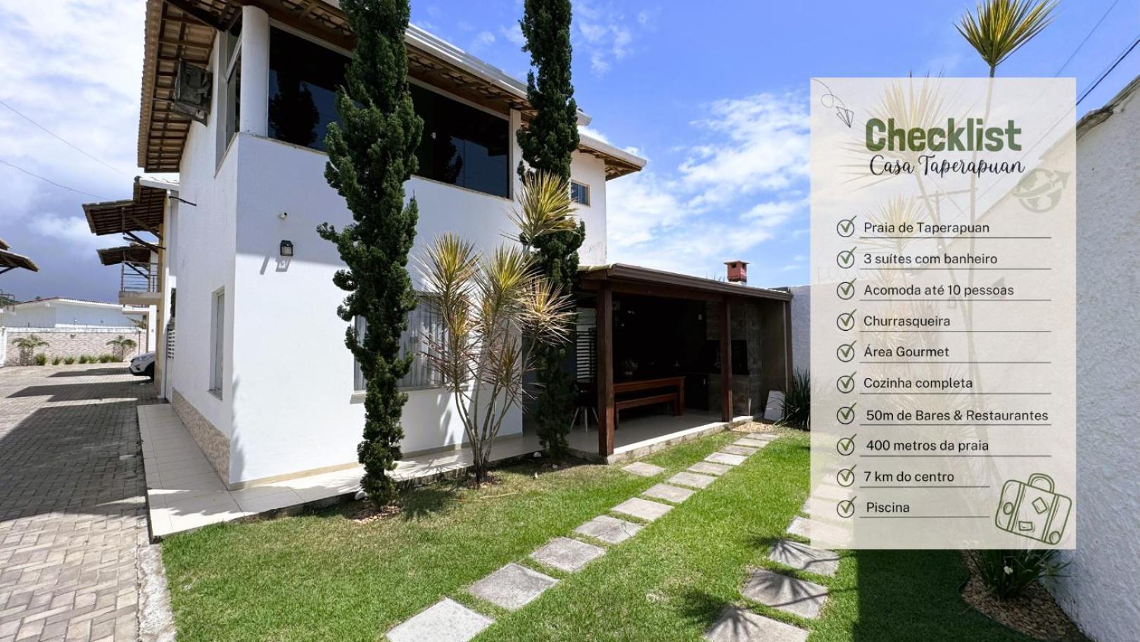 Casa Duplex Na Praia De Taperapuan 塞古罗港 外观 照片